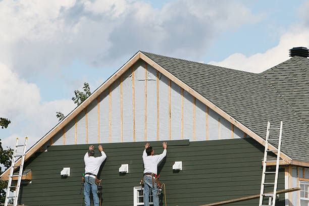 Professional Siding Contractor technician working in Hillsborough, NJ
